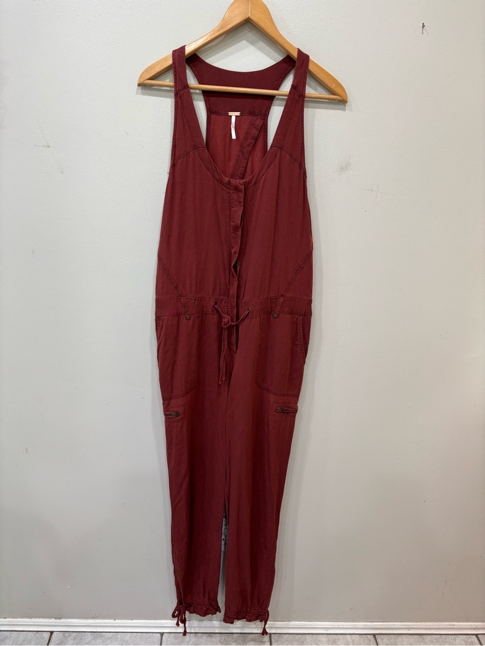 Free People Roaring Utilitarian Jumpsuit Sloucy Overall Women’s Size 6
